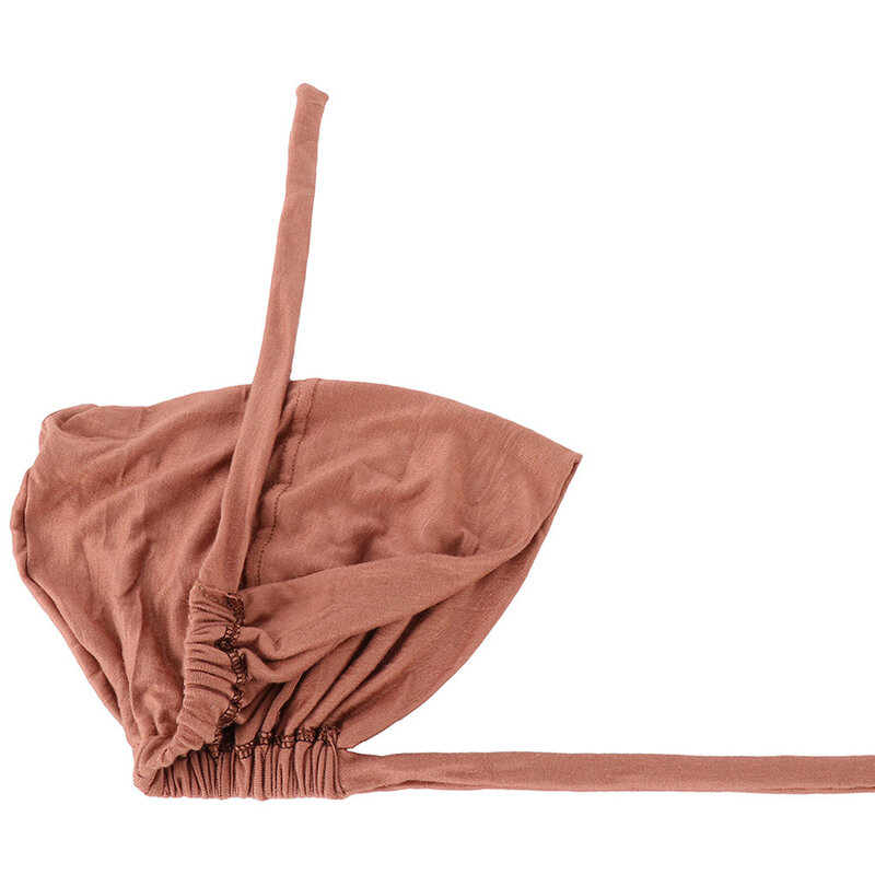 Bonnet en coton élastique solide pour femmes, écharpe de sauna, chapeaux de prière musulmans, tissu de sauna, cordon de proximité réglable, chapeau astronomique