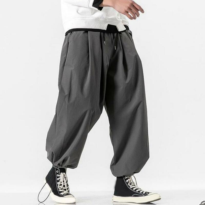 Pantalones casuales de estilo coreano para hombre, de gran tamaño pantalones bombachos, ropa de moda, talla grande 3XL