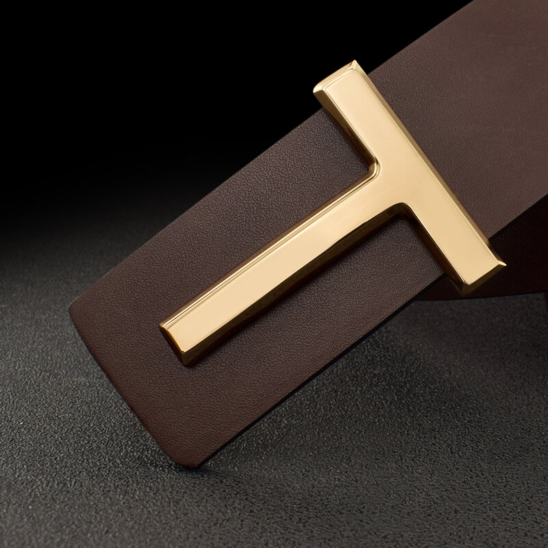Cinturones de cuero genuino para hombre, hebilla deslizante con letras de alta calidad, marca famosa de lujo, 2023 cm, novedad de 3,8