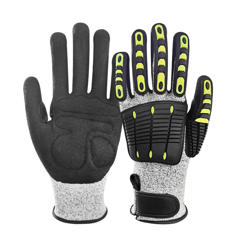 Mechanische tpr Anti-Schneid handschuhe Anti-Vibrations-Anti-Smashing-Antik ollisions handschuhe Outdoor-Radsport-Rettungs schutz handschuhe
