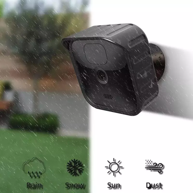 Schützende silikon hülle wetterfeste abdeckung weich für neue blink außen/innen/blink xt/xt2 kamera (schwarz)