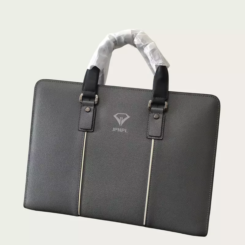 Деловой портфель для мужчин, многослойная водонепроницаемая сумка через плечо для ноутбука 11 дюймов, с большой вместимостью