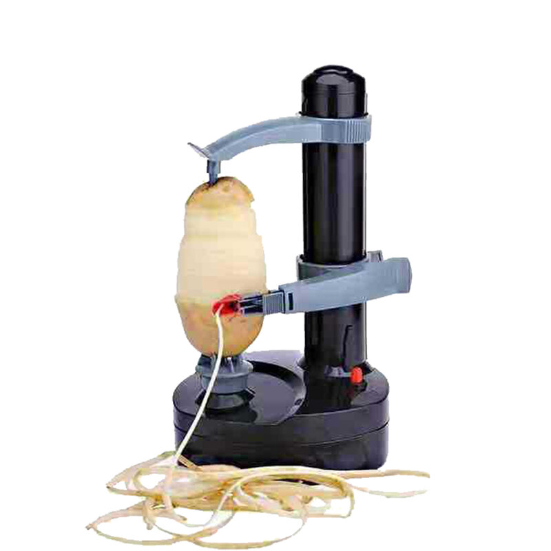 Pengupas otomatis multifungsi alat pengupas apel Spiral elektrik pengiris buah kentang otomatis bertenaga baterai alat dapur