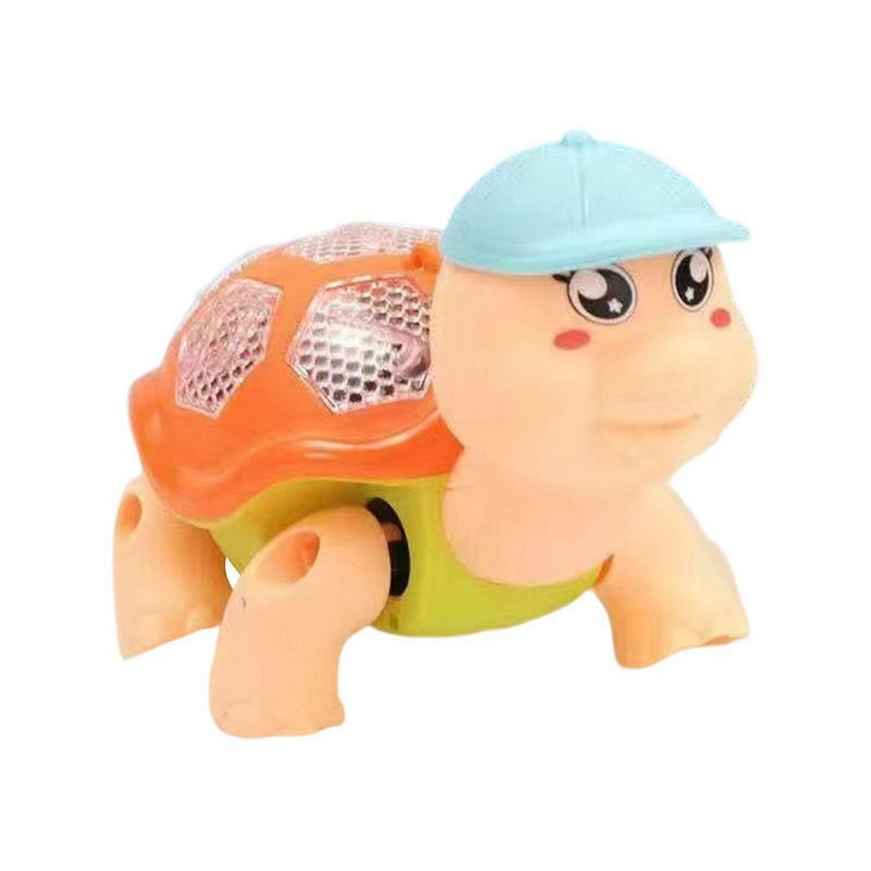 Crawling Turtle Toys Light Up Moving Music Toddler Toys Early Learning Educational Fun Lights And Sounds Electronic Toys For