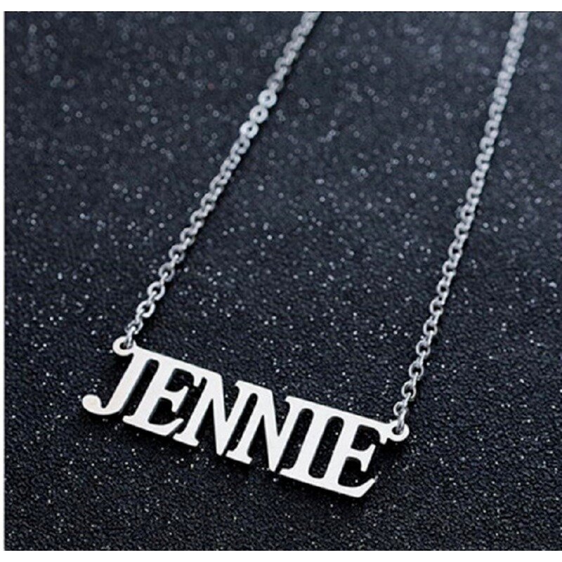 Black Pinkes Necklaces Stars Peripheral JISOO JENNIE ROSE LISA Alphabet Necklace Charms Accessory Decorations Birthday Gifts