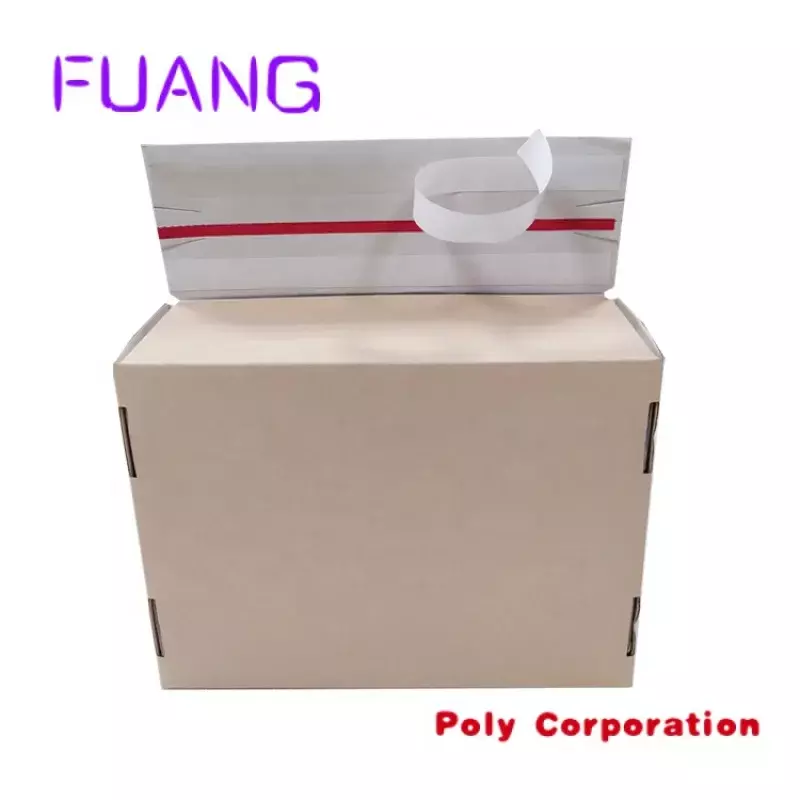 Kotak pengiriman biru daur ulang Logo cetak kustom e-commerce kotak E Flute bergelombang kotak Transpopacking untuk kecil