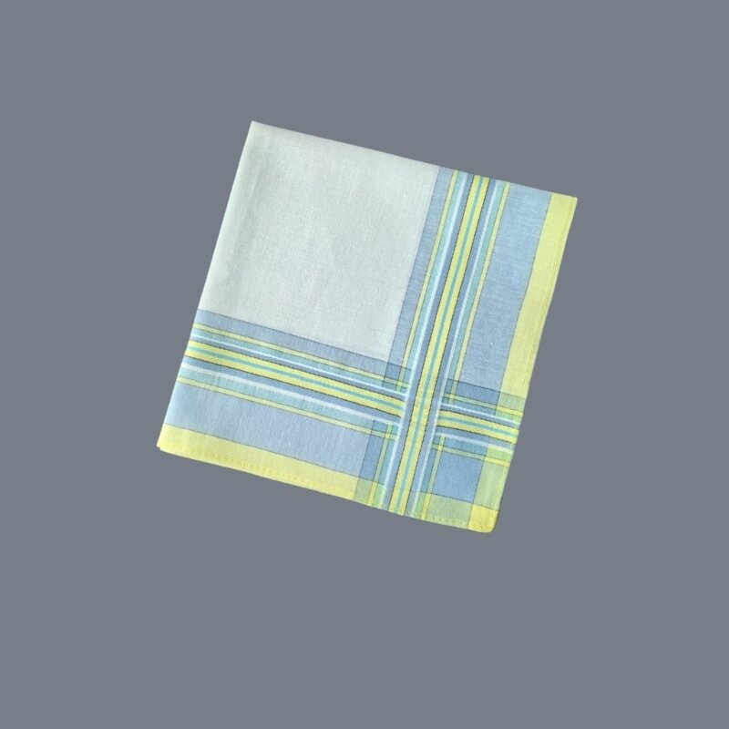 Pocket Handkerchief Checkered Hankies 17x17inch Large Bandana Sweat Absorb