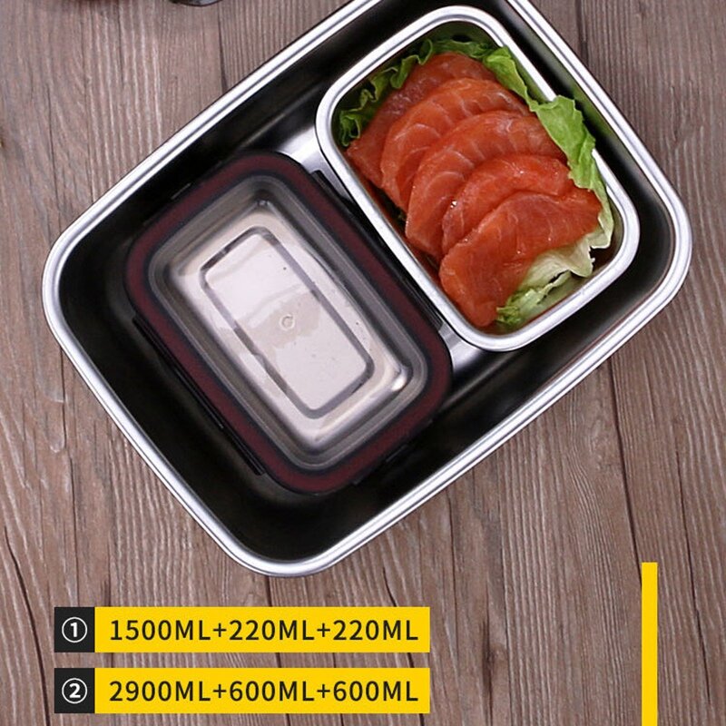220ml Edelstahl Lunchbox versiegelte Lebensmittel Frisch halte boxen Büro Bento Container Lunch Container