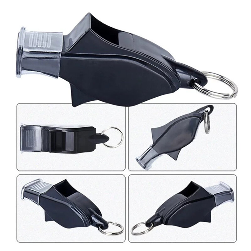 Seedless Plastic Dolphin Whistle, adequado para futebol profissional e basquete árbitro, esportes ao ar livre, 6,2x2,7 centímetros, 1pc
