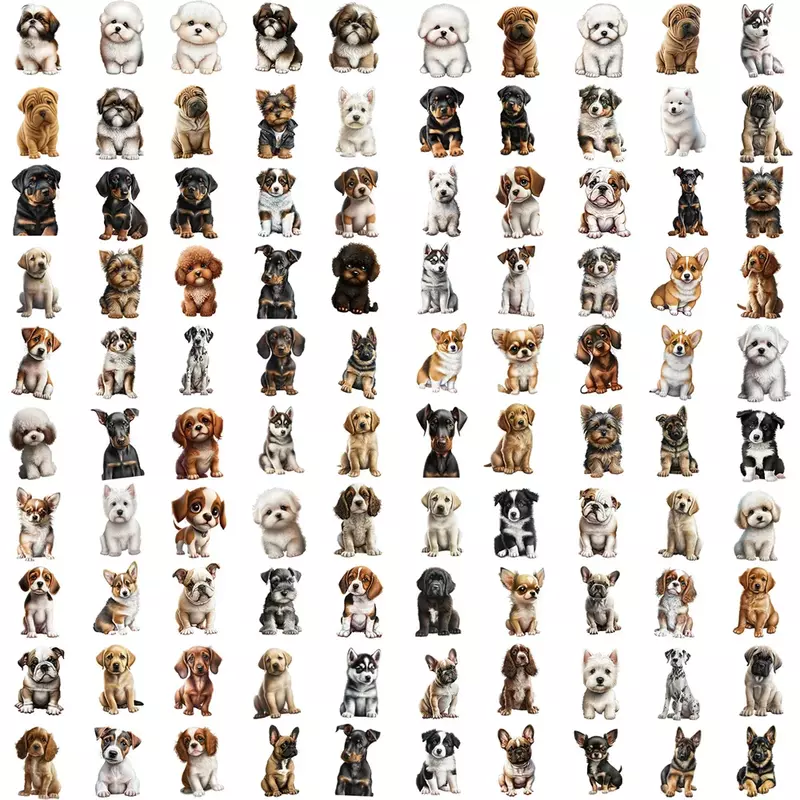 INS Little Milk Dog Adesivo, Desenhos animados, Anime Criativo, iPad, Motocicleta, Bagagem, Decoração da cadeira, Impermeável, Atacado, Novo, 10 Pcs, 30 Pcs, 50Pcs