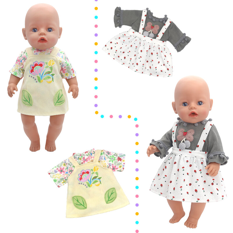귀여운 아기 인형 점퍼, 롬퍼 인형 옷, 17 인치, 43cm, 2023 신제품