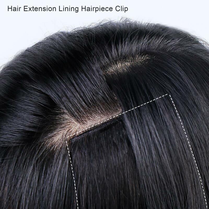 Kobiety włosy peruka przedłużanie włosów podszewka klips do włosów bezśladowe zagęścić głowę puszysta peruka kawałek Pad przedłużanie włosów podkładki do włosów klip