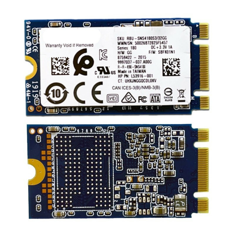 Disque SSD d'origine pour Kingston, 32 Go, SSD M2, interface SATA, M.2 NGFF 2242