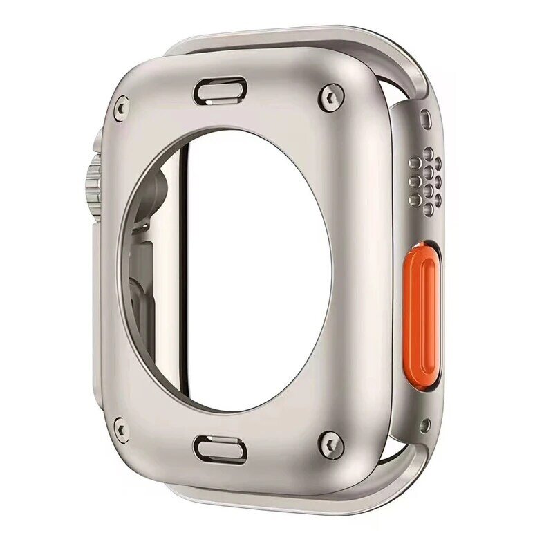 Cubierta protectora de pantalla para Apple Watch, carcasa dura de parachoques delantero y trasero para iwatch 9, 8, 7, 6, 5, 4, 44mm, 45mm, 40mm, 41mm