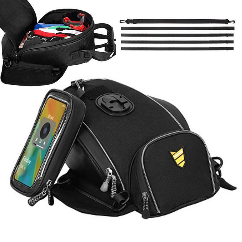 Multifuncional Motorcycle Waterproof Tank Bag, Fuel Tank Bag, Universal Motorbike Tool Backpack, Acessórios de navegação