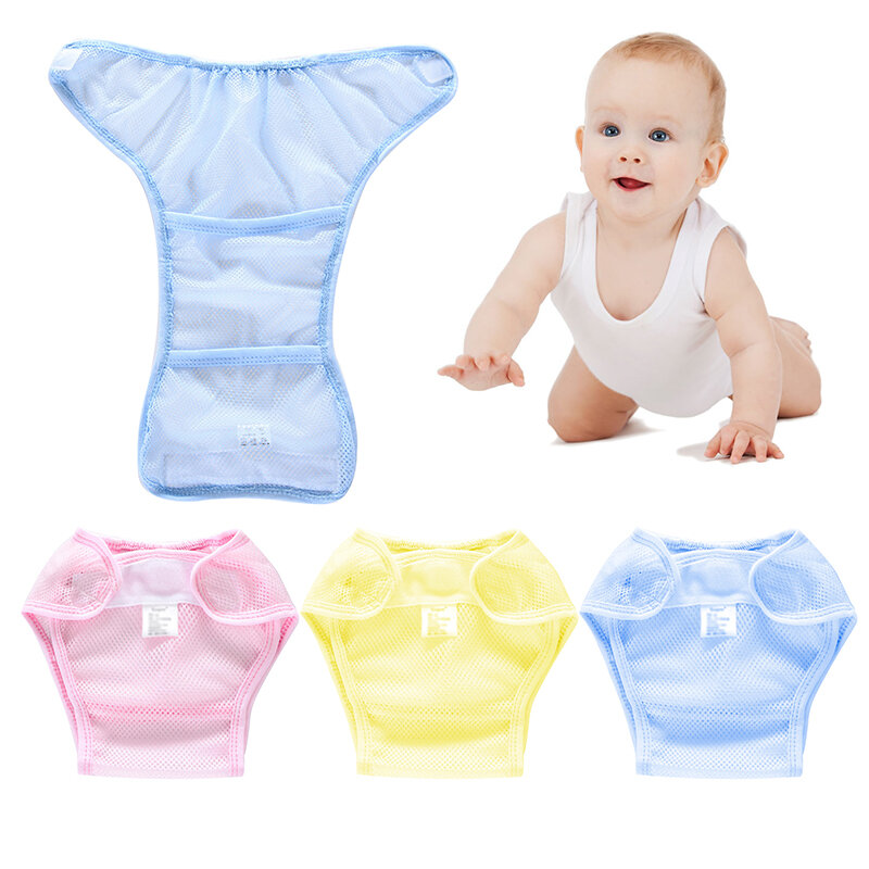 1~10PCS Baby Diapers Washable Reusable Nappies Waterproof Summer Diaper Pocket Cover Infant Pocket Nappy Baby Leak-proof Diaper