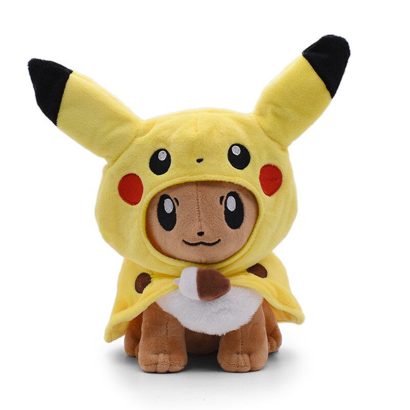 Peluche Pikachu Cosplay Évoli Pokemon, 12 pouces, jouet doux au beurre, super cadeau Kawaii pour enfants, livraison gratuite