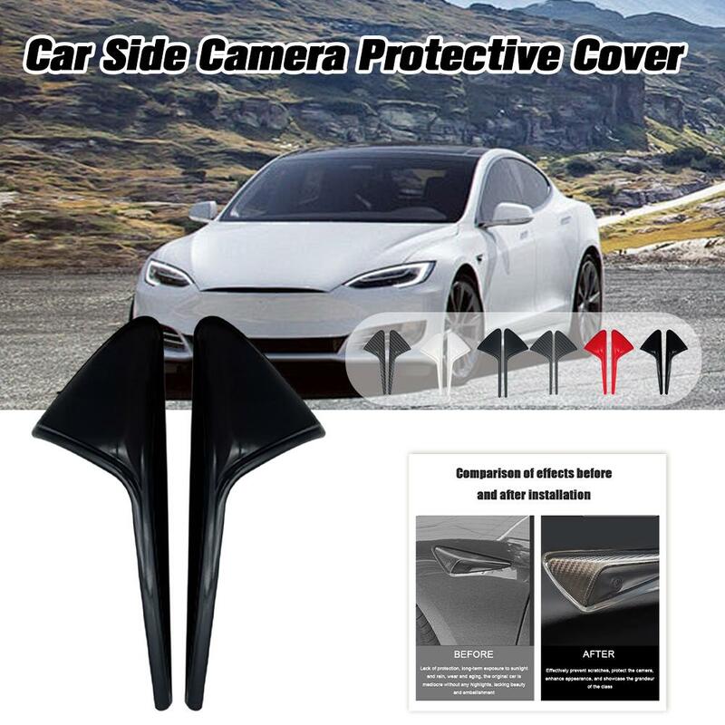Cubierta protectora para cámara lateral de coche Tesla y, cubierta Abs, señal de giro, S0u7