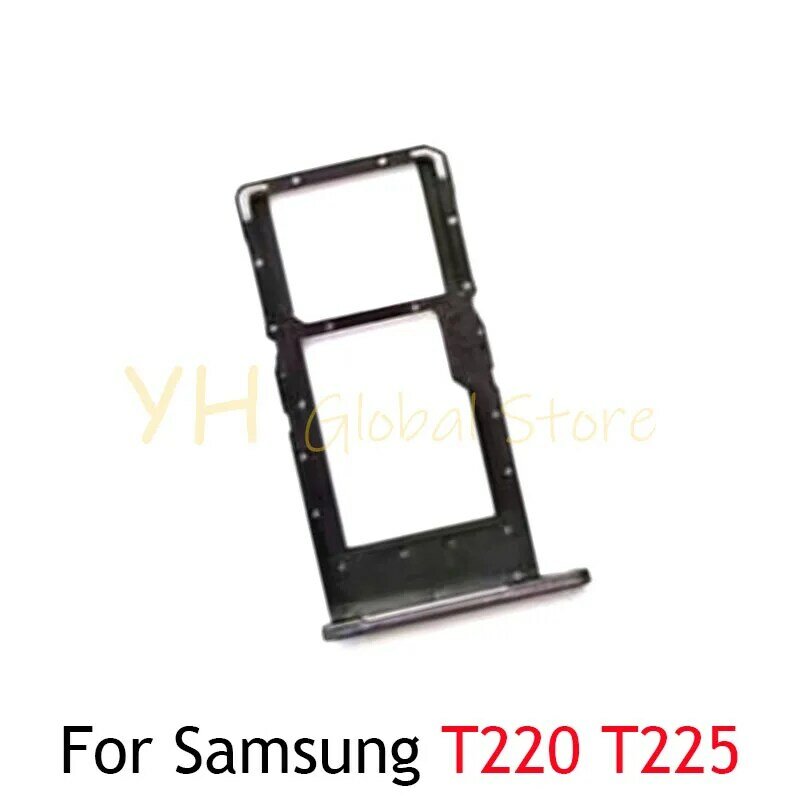 SIMカードスロットトレイホルダー、修理部品、Samsung Galaxy Tab a7 lite、t225、t220、修理