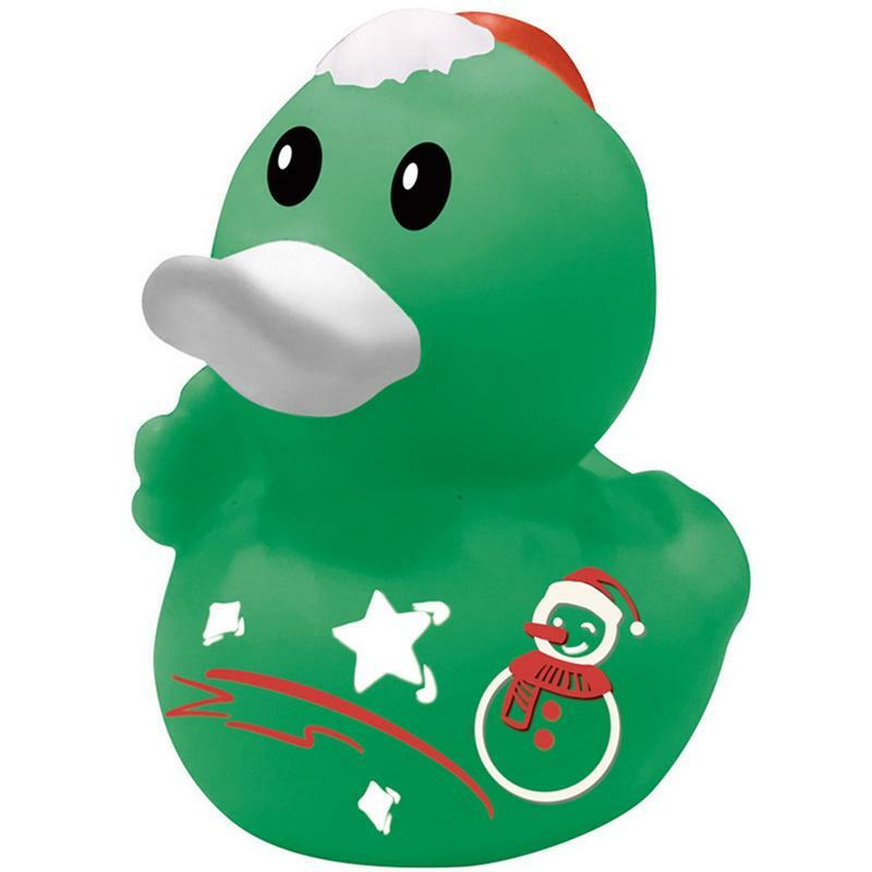 Mini Christmas Theme Ducks Soft 24Pcs giocattoli da bagno Cute Rubber Mini Ducky Rubber Party Favors Toys Christmas For Boys And Girls