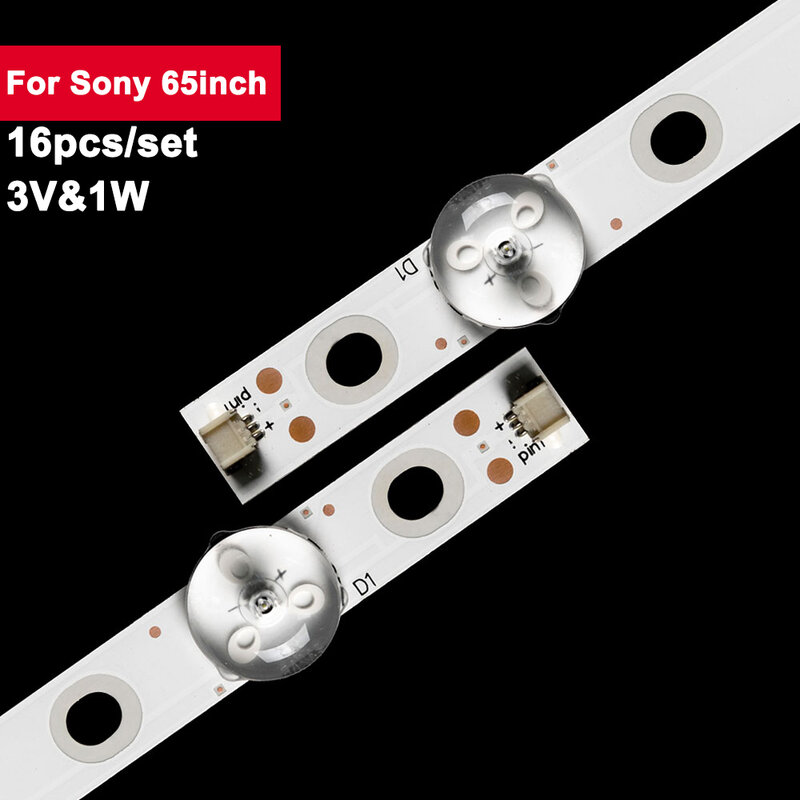 712mm 3v led tv hintergrund beleuchtung streifen für sony 65 zoll CX-65S03E01-2B753-0-C-5CG-1350-V 16 teile/satz tv hintergrund beleuchtung KDL-65W850C KDL-65W855