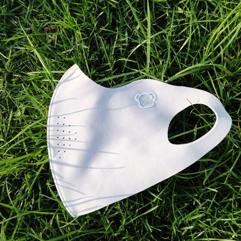 3D Kids Ice Silk Mask Cute Sunscreen Mask Face anti-uv Cycling Facemask lavabile visiera traspirante
