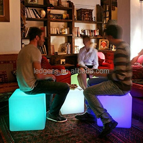 Wasserdichte LED Würfel Stuhl Beleuchtung LED Nachtclub Tisch Bar Möbel