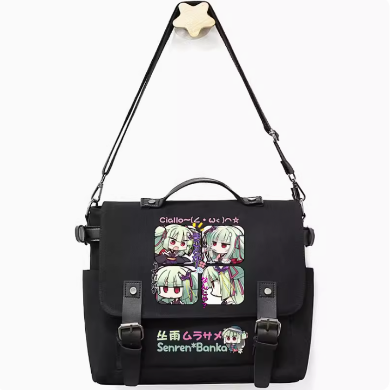 Anime Senren Banka  Bag Unsix Fashion Casual Teenagers Crossbody Student Messenger Handbag B787