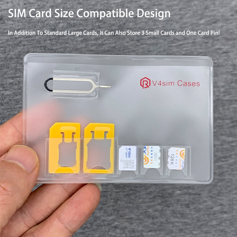 Tas penyimpanan kotak kartu SIM portabel, tempat pelindung kartu SIM mikro Pin Nano portabel