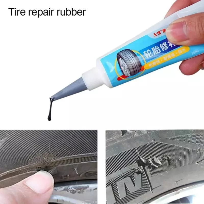 Car Motorbike Bicycle Tyre Tire Repair Sealant Liquid Rubber for Tire Repairing Glue Liquid Strong Rubber Adhesive Glue Tool