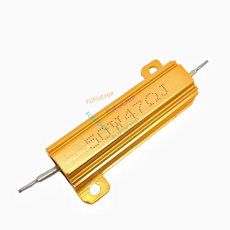 Aluminum Power Metal Shell Case Wirewound Resistor 50W 100W 0.01R~100K 1 3 4 6 8 10 20 200 500 1K 10K Ohm RX24 Resistance