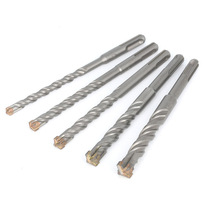 1PC Carbide Tips SDS-Plus Rotary Hammer Drill Bit Set For Reinforced Concrete Masonry Marble Brick Tile 160mm Wall Brick Block