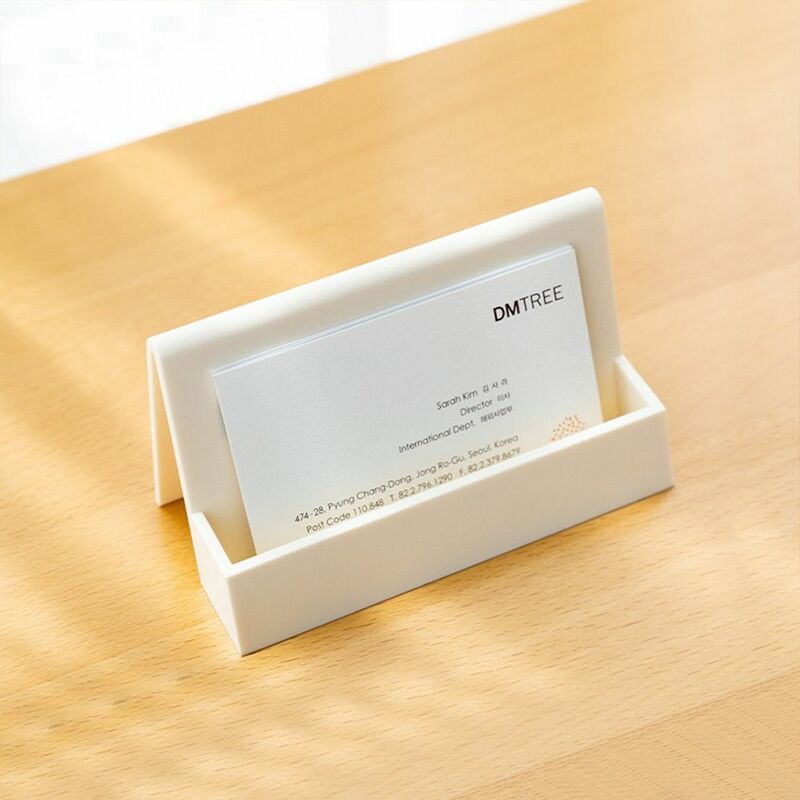 Prosta organizacja biura na biurko etui na wizytówki pudełko na karty uchwyt skrzynki akcesoria biurowe do mody na biurko