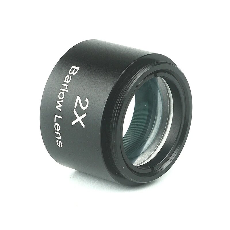Eysdon 2X Barlow Lens 1.25 Inch Volledig Metalen Gecoate Optische Glazen Met Front M28 * 0.6Mm Filter Schroefdraad Voor telescoop Oculair