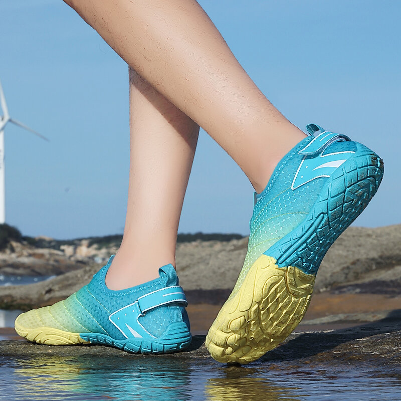 Sapatos de água para homens e mulheres Sola de borracha secagem rápida, sapatos de natação respiráveis, sapatos de praia casual, fitness, ciclismo