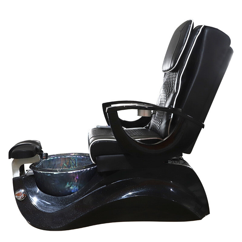전기 발 스파 마사지 페디큐어 의자, 배관 없음, 현대적인 럭셔리 네일 살롱 뷰티 왕좌 샵