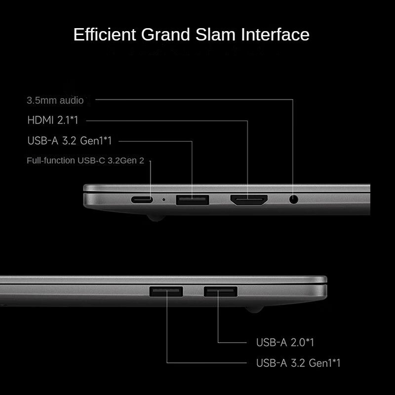 Xiaomi-Laptop Redmibook 16, Intel Core i5-12450H, Gráficos UHD, 16GB DDR5 + 1TB, 512G SSD, PC Notebook 60Hz, 2020