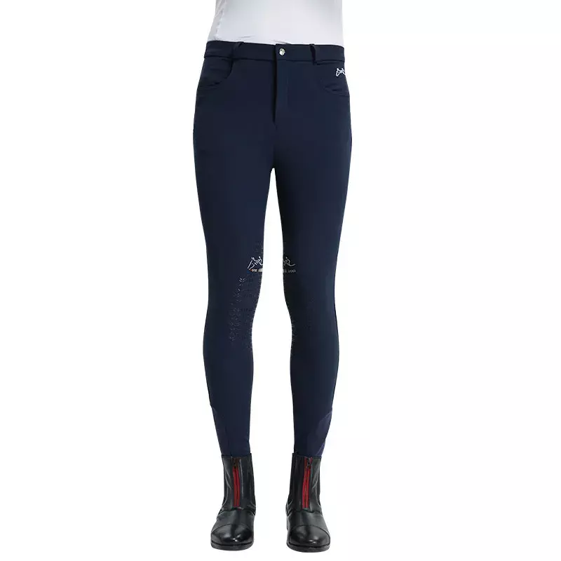 Imported High Elastic Comfortable Breathable Male Full Silicone Wear-resisting Equestrian Riding Breeches