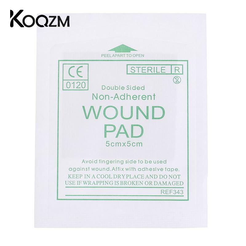 New 50 Pcs Gauze Pad First Aid Kit Waterproof Wound Dressing Sterile Medical Gauze Pad Wound Care Supplies