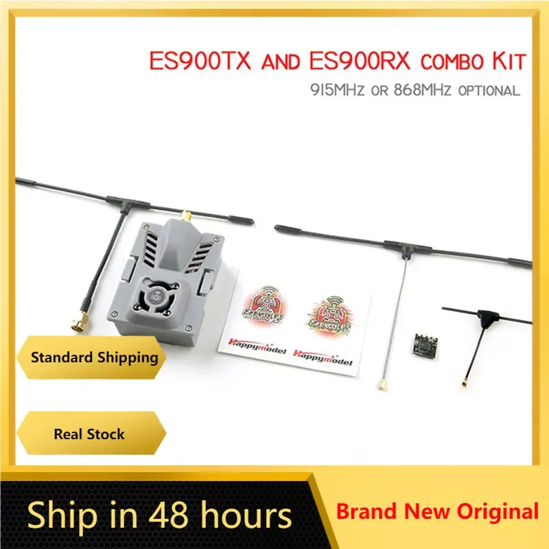 HappyModel ELRS ES900TX ES900RX 915Mhz RF 868MHz Mô Đun Cho Radiomaster TX16S Dây Nhảy T12 T18 FPV Micro Mini Dài phạm Vi Drones