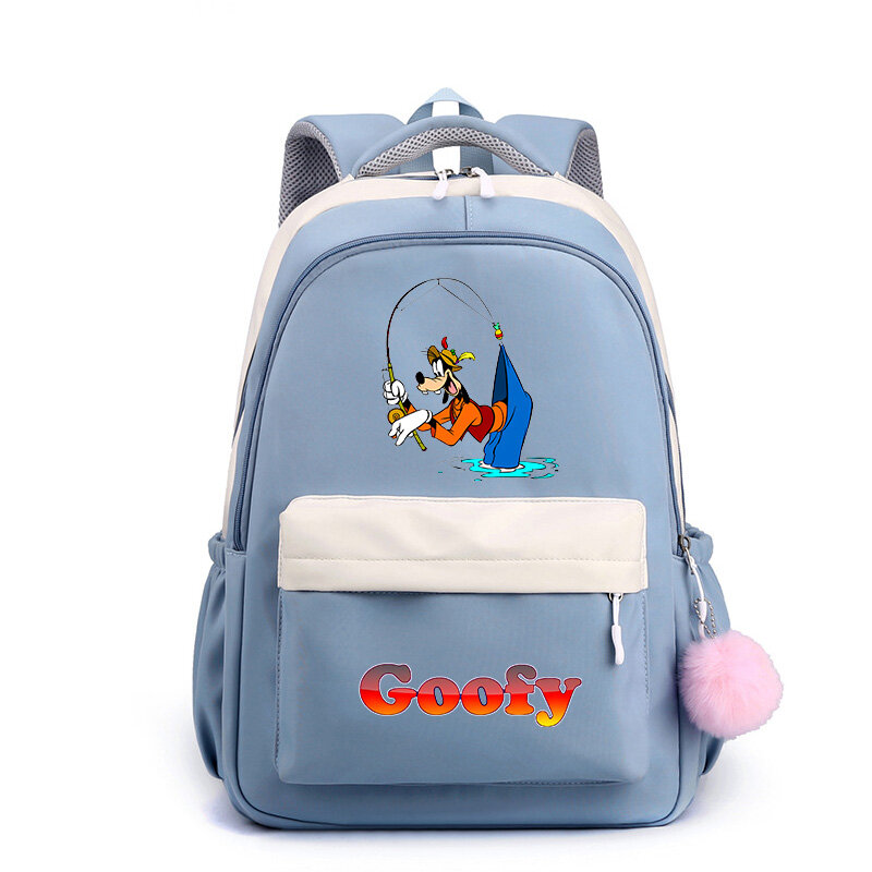 Disney A Goofy Movie Fashion Student SchoolBags Popular Kids Teenager High Capacity School Backpack Cute Travel Knapsack Mochila
