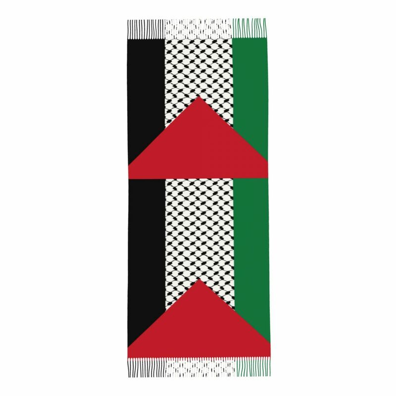 Palestine FLAG shawls สำหรับผู้หญิงผ้าพันคอยาวแบบนุ่มลาย palestinian Hatta kufiyeh ผ้าพันคอผ้าคลุมไหล่