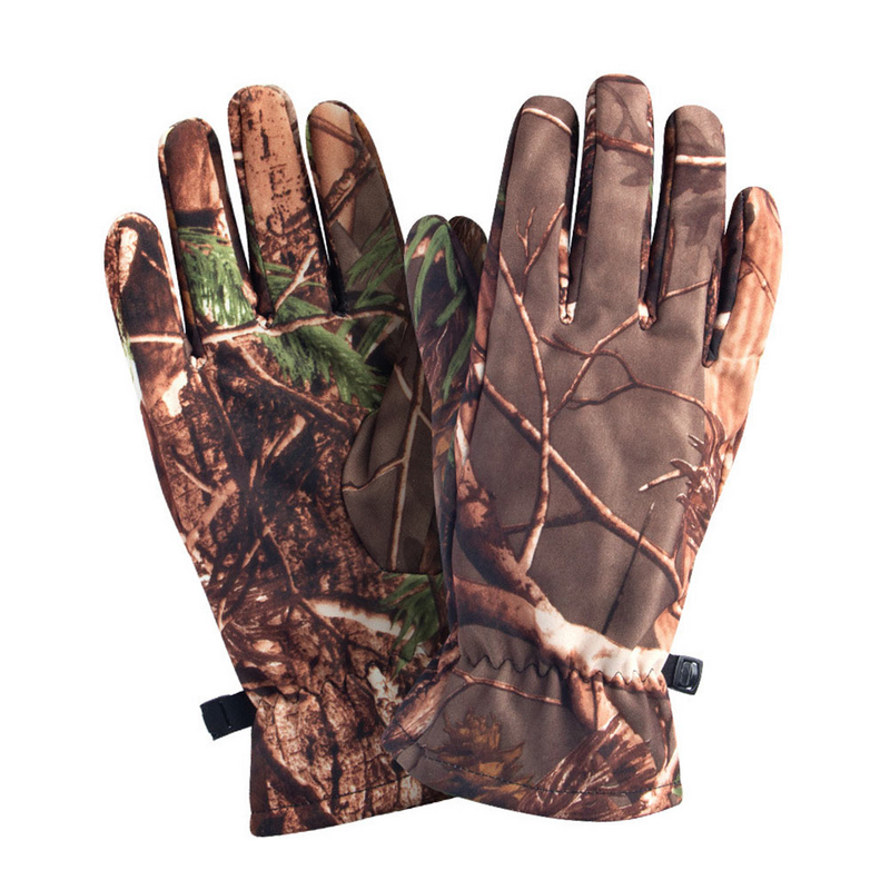 Handschoenen Jagen Camo Mannen Jeugd Camouflage Voor Wol Lichtgewicht Schietjongens Boogschieten Outdoor Uitrusting Volle Vinger