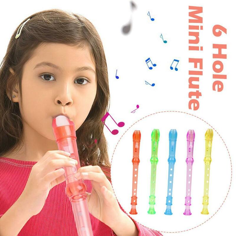 Mini Flauta Alto Soprano com Voz Música Gravador de Som, Flauta Instrumento Musical, Flauta Doce, 6 Buracos, Flautas Gaita, 1Pc