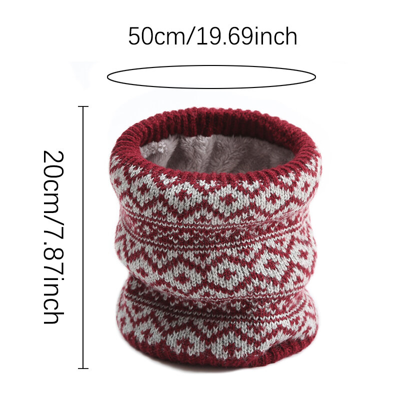 Conjunto de bufanda de punto para hombre y mujer, con cuello de redecilla gorro de lana, bufandas fáciles, Cashmere, cálido, invierno, 2022