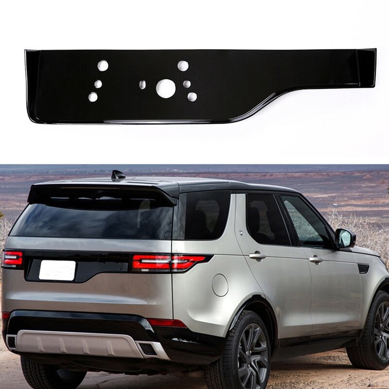 Rear Tailgate License Plate Cover For Land Rover Discovery 5 LR5 2017 2018 2019 2020 Trunk Licence Molding Number Panel Holder