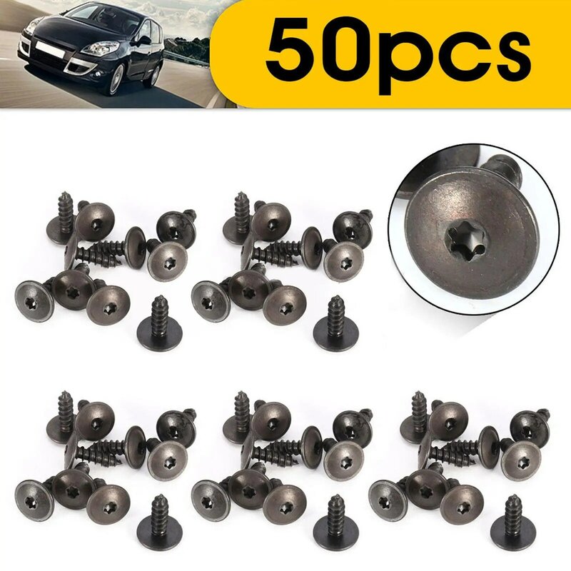 50/100x Engine Cover Undertray Splash Guard Wheel Arch Torx Screws Universal For VW For AUDI 5x16mm Car Fastener Clips Accessory