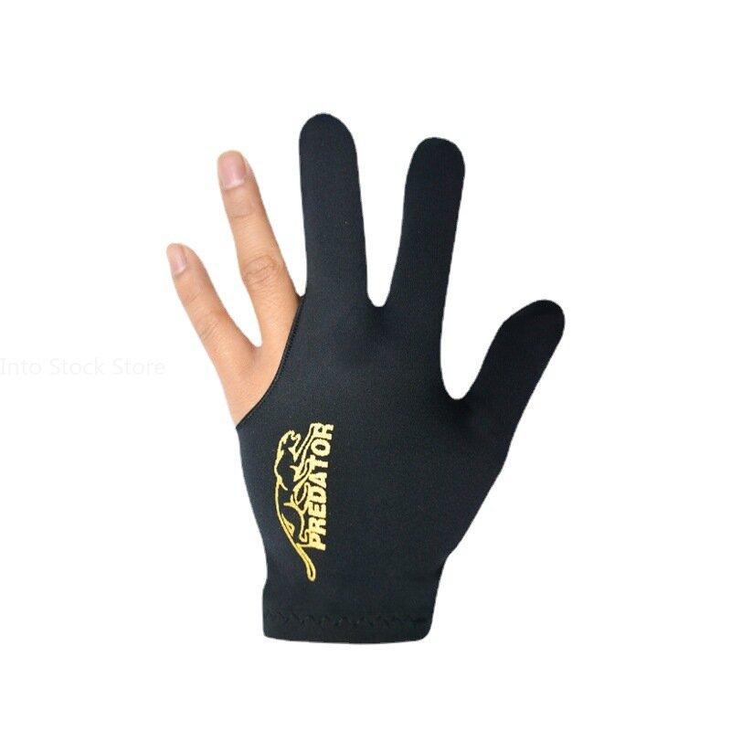 Left Hand Three Finger Smooth Biliardo Guanti Accessories Fingerless Gloves Snooker Billiard Glove EmbroideryBillard Gloves