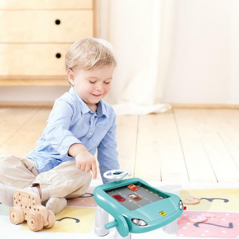Kierownica dla dzieci zabawka symulacyjna chłopiec jazda zabawki muzyka interaktywna zabawki dla malucha do ćwiczeń refleks kierownica fotela samochodowego