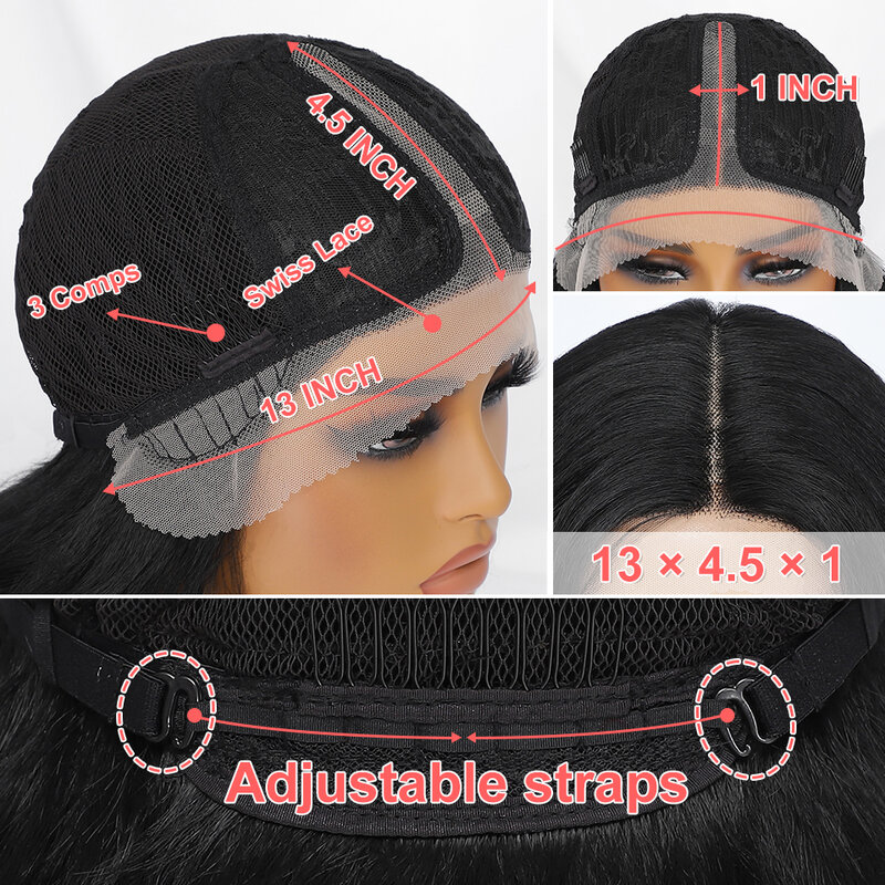 Peruca encaracolada dianteira do laço sintético para mulheres negras, cabelo cosplay, glueless, loira, laranja, uso diário, 24 ", 13x4x1
